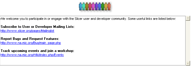 Image:Slicer36WelcomeModule-Community.png