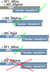 example of nested transforms for an affine followed by a BSpline. Note that the order matters