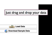 To add data, just drag and drop