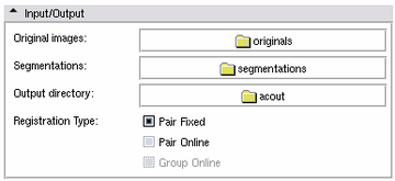 The Input/Output panel