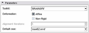 The Parameters panel